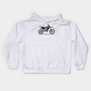 CRF450R Motorcycle Sketch Art Kids Hoodie